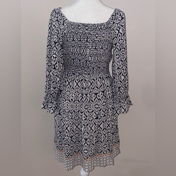 Angie Boho Ikat Knot Front Peekaboo Dress - Picture 6 of 16